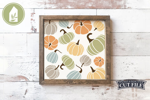 Pumpkin Pattern | Fall Sign SVG SVG LilleJuniper 