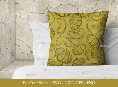 Pumpkin Pattern SVG Cut File | Fall Pattern | Seamless Pattern | Pattern Background | Holiday Svg | Thanksgiving Svg | Pattern Design SVG ETC Craft 