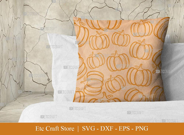 Pumpkin Pattern SVG Cut File | Fall Pattern | Seamless Pattern | Pattern Background | Holiday Svg | Thanksgiving Svg | Pattern Design SVG ETC Craft 