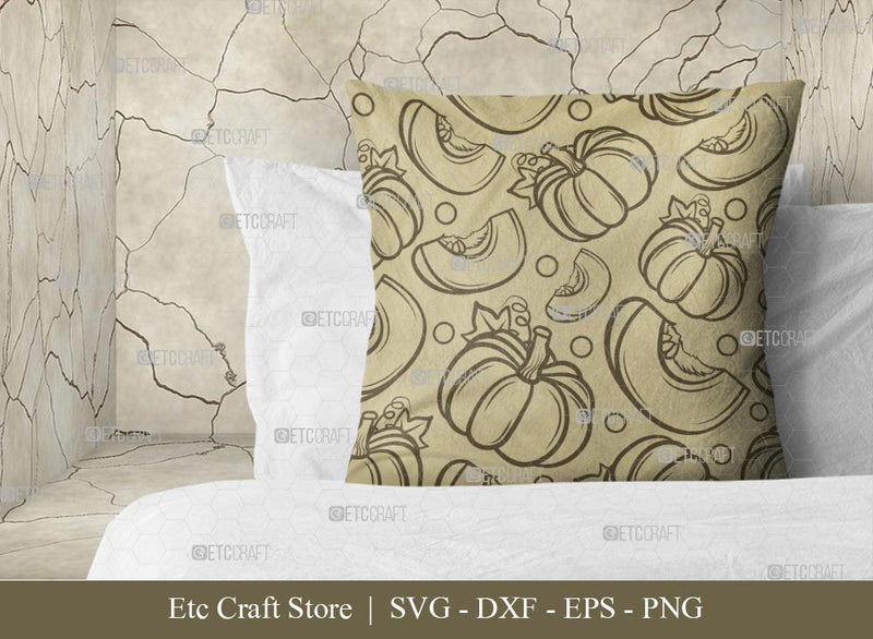 Pumpkin Pattern SVG Cut File | Fall Pattern | Seamless Pattern ...