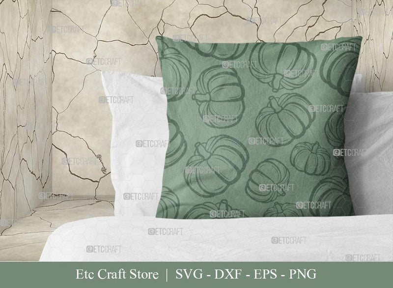 Pumpkin Pattern SVG Cut File | Fall Pattern | Seamless Pattern | Pattern Background | Holiday Svg | Thanksgiving Svg | Pattern Design SVG ETC Craft 