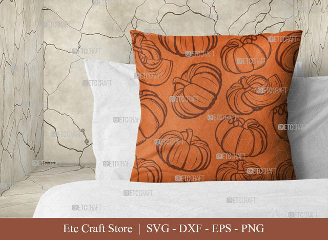 Pumpkin Pattern SVG Cut File | Fall Pattern | Seamless Pattern | Pattern Background | Holiday Svg | Thanksgiving Svg | Pattern Design SVG ETC Craft 