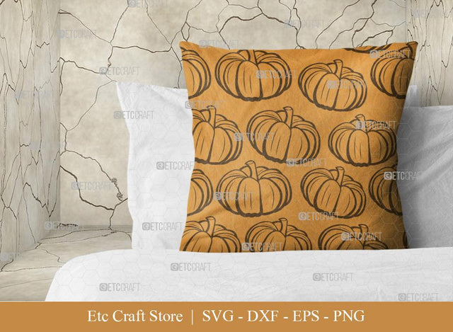 Pumpkin Pattern SVG Cut File | Fall Pattern | Seamless Pattern | Pattern Background | Holiday Svg | Thanksgiving Svg | Pattern Design SVG ETC Craft 