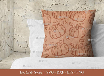 Pumpkin Pattern SVG Cut File | Fall Pattern | Seamless Pattern | Pattern Background | Holiday Svg | Thanksgiving Svg | Pattern Design SVG ETC Craft 