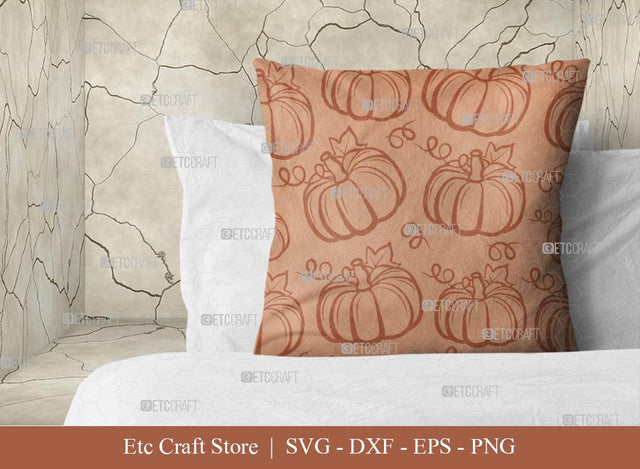 Pumpkin Pattern SVG Cut File | Fall Pattern | Seamless Pattern | Pattern Background | Holiday Svg | Thanksgiving Svg | Pattern Design SVG ETC Craft 