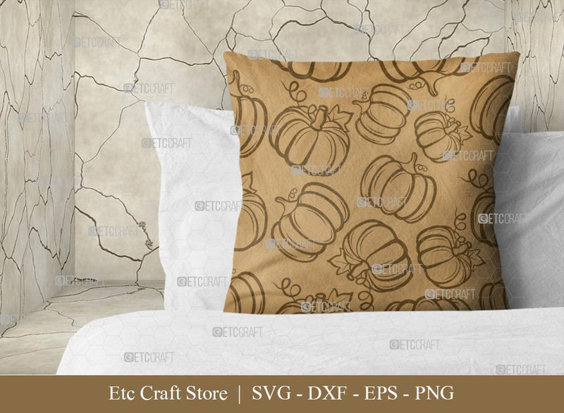 Pumpkin Pattern SVG Cut File | Fall Pattern | Seamless Pattern ...