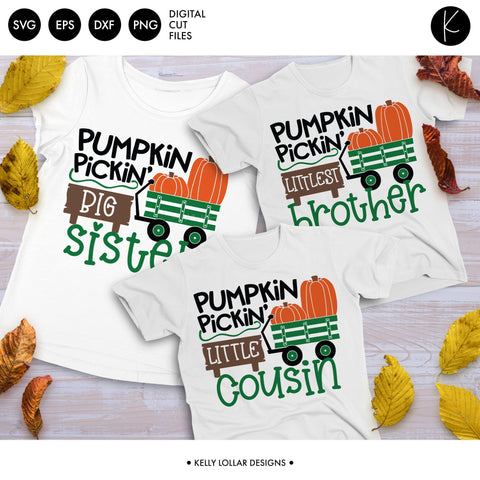 Pumpkin Picking Family Pack SVG Kelly Lollar Designs 