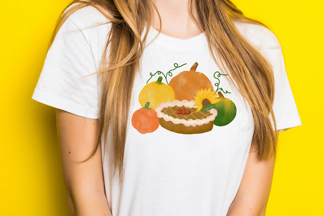 Pumpkin Pie, Thanksgiving Sublimation, Fall Autumn Clipart, Sublimation dapiyupi store 