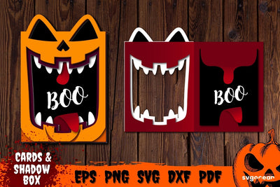 Pumpkin Pop Up Card Template | Pop-up | Cut Files SVG SvgOcean 