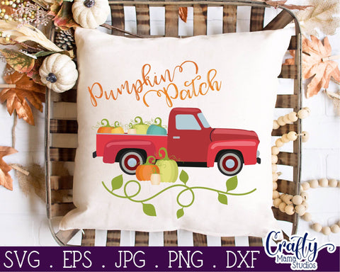 Pumpkin - Pumpkin Patch - Vintage Truck - Fall Svg SVG Crafty Mama Studios 