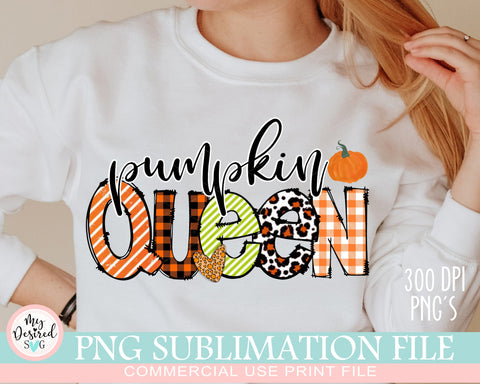 Pumpkin Queen PNG, Mama Fall Thanksgiving Png, Queen Halloween, File for Sublimation Printing, Autumn png, Pumpkin png, Halloween, Leopard Sublimation MyDesiredSVG 