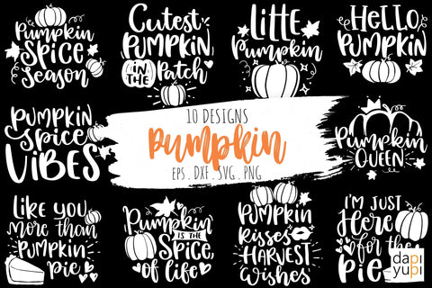 Pumpkin Quotes Bundle, Thanksgiving SVG SVG dapiyupi store 