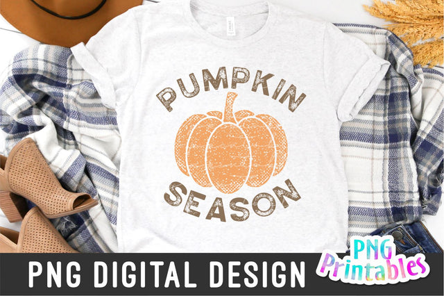 Pumpkin Season png - Fall png - Print File - Fall Sublimation Design - Autumn png - Digital Download Sublimation Svg Cuttables 