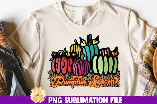 Pumpkin Season | Pumpkin Leopard Print Sublimation PNG Sublimation Cheese Toast Digitals 