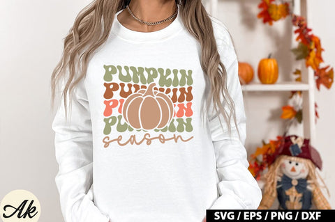 Pumpkin season Retro SVG SVG akazaddesign 