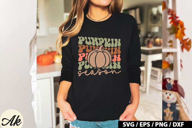 Pumpkin season Retro SVG SVG akazaddesign 