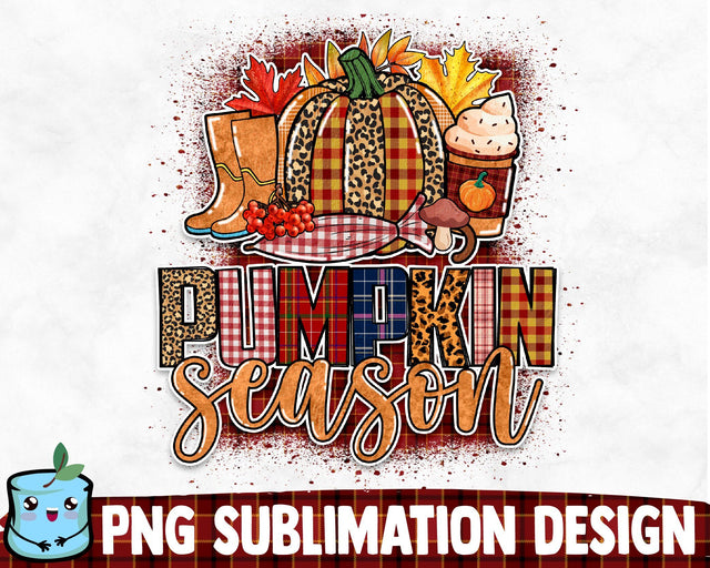 Pumpkin Season Sublimation Design Sublimation MintyMarshmallows 