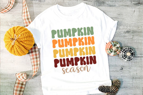 Pumpkin Season SVG I Retro Fall SVG I Autumn SVG I Groovy SVG Happy Printables Club 