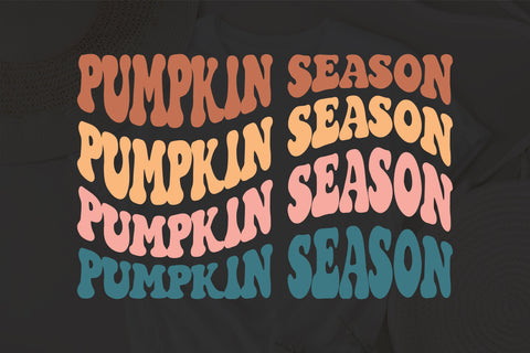 Pumpkin season svg wavy style svg, EPS PNG Cricut Instant Download SVG Fauz 