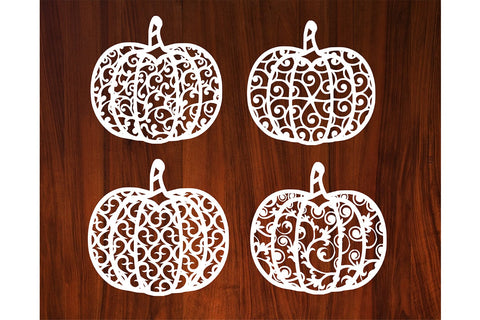 Pumpkin Set Paper cut SVG Johan Ru designs 
