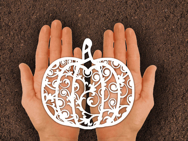 Pumpkin Set Paper cut SVG Johan Ru designs 