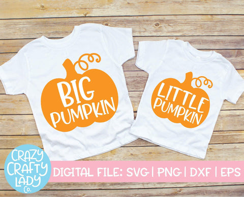 Pumpkin Sibling SVG Cut File Bundle SVG Crazy Crafty Lady Co. 