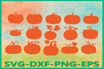 Pumpkin Silhouette Svg, Halloween SVG AlexSVGStudio 
