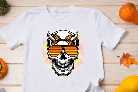 Pumpkin Skull png Sublimation PNG, Sublimation Fall Design Sublimation Regulrcrative 