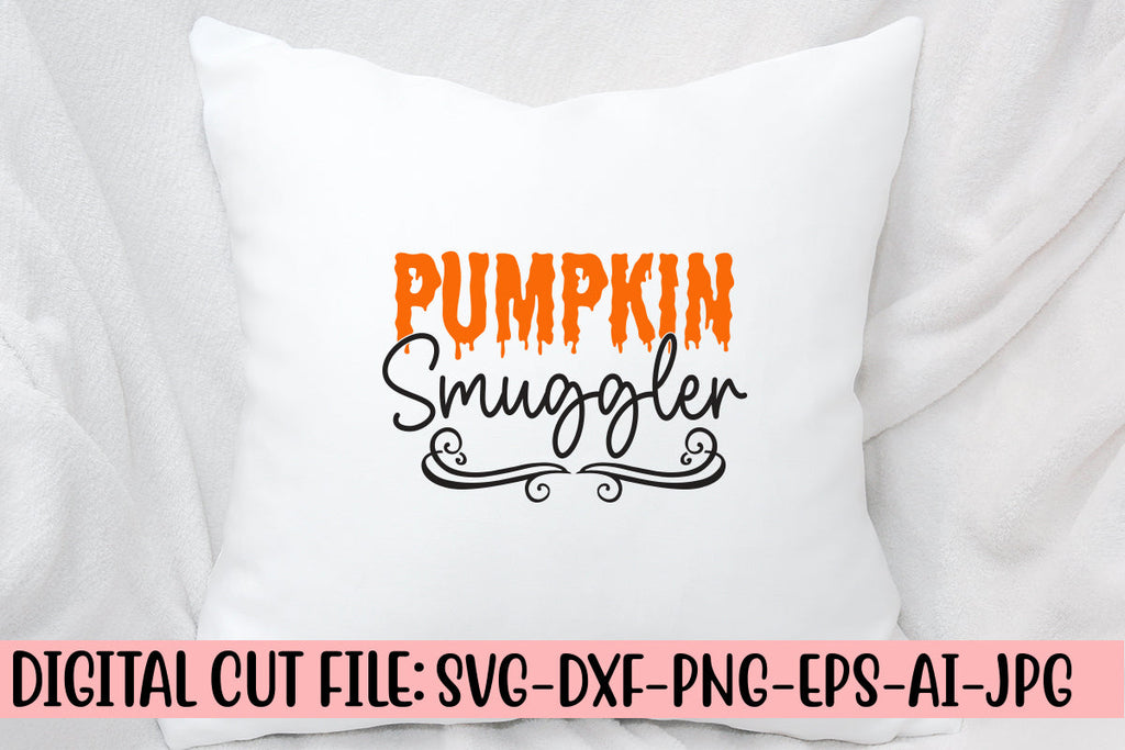 Pumpkin Smuggler SVG Cut File - So Fontsy