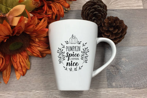 Pumpkin Spice and Everything Nice calligraphy hand lettering SVG LaBelezoka 