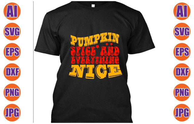 Pumpkin Spice And Everything Nice Retro SVG SVG Syaman 