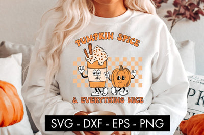 Pumpkin Spice And Everything Nice SVG Cut File PNG SVG Freeling Design House 