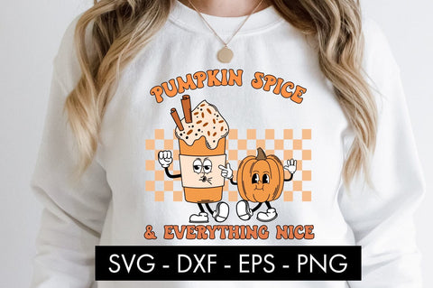 Pumpkin Spice And Everything Nice SVG Cut File PNG SVG Freeling Design House 