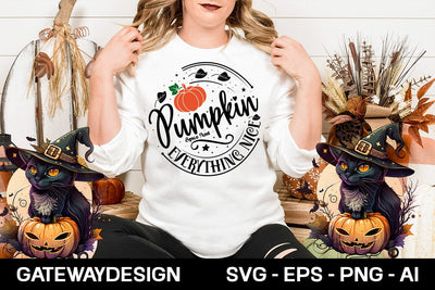 Pumpkin Spice And Everything Nice Svg Design SVG designmaster24 