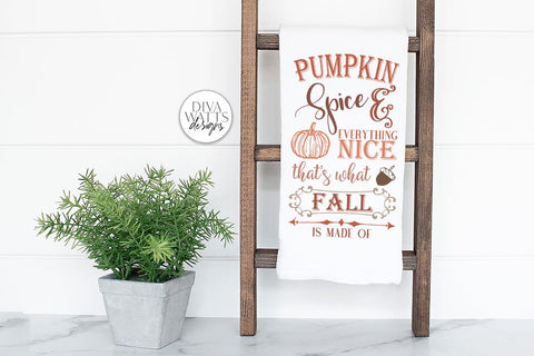 Pumpkin Spice And Everything Nice SVG | Fall / Autumn Design SVG Diva Watts Designs 