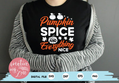 pumpkin spice and everything nice SVG md faruk hossain 