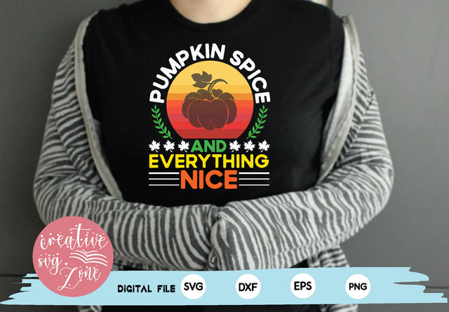 pumpkin spice and everything nice SVG md faruk hossain 
