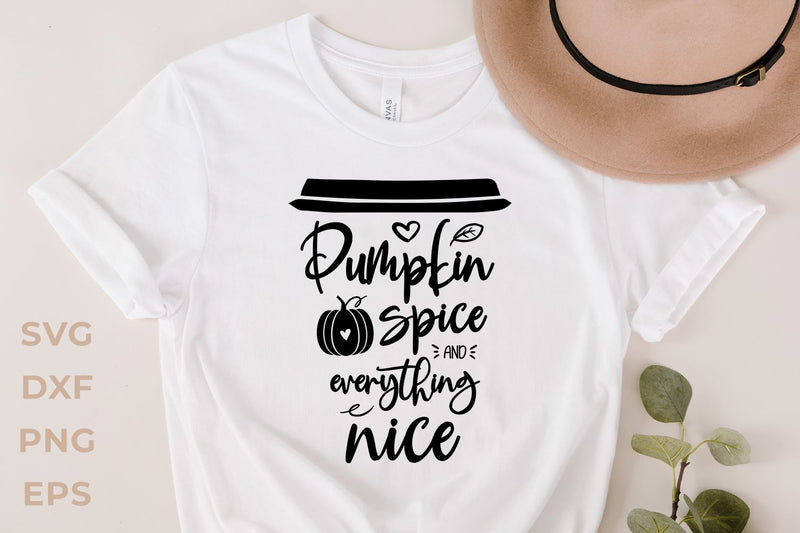 Pumpkin spice and everything nice svg SVG KMarinaDesign 