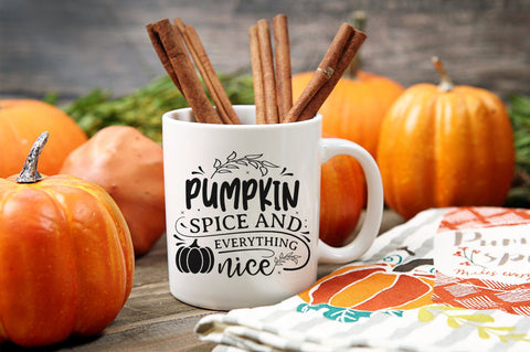 Pumpkin Spice And Everything Nice, Thanksgiving SVG Design SVG futivesvg 