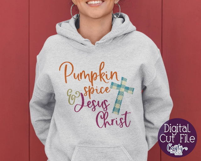 Pumpkin Spice And Jesus Christ Svg - Fall Svg - Pumpkin Svg SVG Crafty Mama Studios 