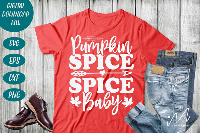 Pumpkin spice baby svg, Pumpkin t shirt svg, Fall season t shirt svg, Gift shirt svg, Fall season gift shirt svg, cut files SVG Isabella Machell 