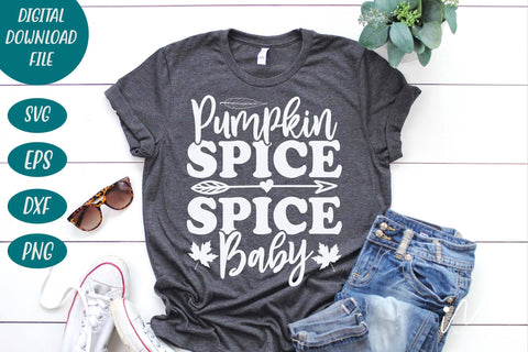 Pumpkin spice baby svg, Pumpkin t shirt svg, Fall season t shirt svg, Gift shirt svg, Fall season gift shirt svg, cut files SVG Isabella Machell 