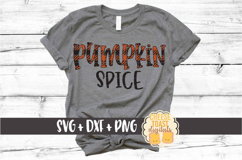 Pumpkin Spice - Buffalo Plaid Halloween SVG PNG DXF Cut Files SVG Cheese Toast Digitals 