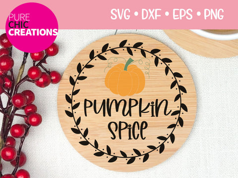 Pumpkin Spice - Cricut - Silhouette - svg - dxf - eps - png - Digital File - SVG Cut File - Fall SVG - svg clipart - svg fall clipart - Fall SVG Pure Chic Creations 