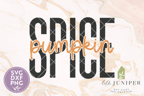 Pumpkin Spice, Cute Fall SVG SVG LilleJuniper 