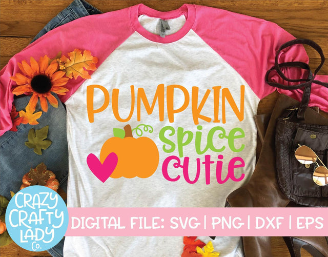 Pumpkin Spice Cutie | Fall SVG Cut File SVG Crazy Crafty Lady Co. 