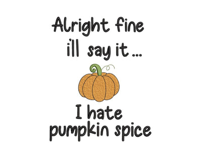 Pumpkin Spice Embroidery Design, Autumn Embroidery File, 4 sizes, Instant Download Embroidery/Applique DESIGNS Nino Nadaraia 