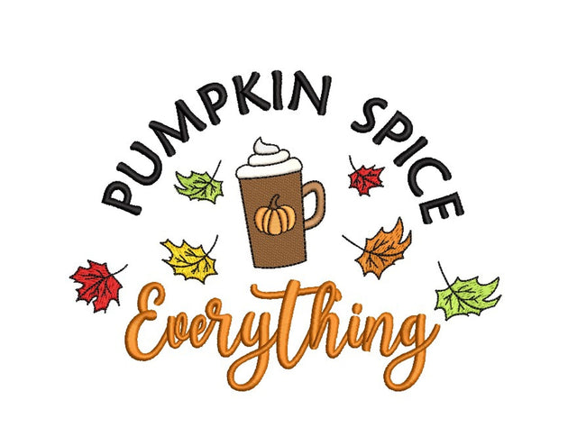 Pumpkin Spice Embroidery Design Embroidery/Applique DESIGNS Nino Nadaraia 