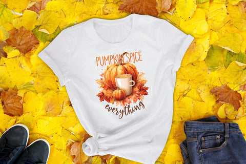 Pumpkin Spice Everything, Fall Sublimation PNG Sublimation CraftLabSVG 