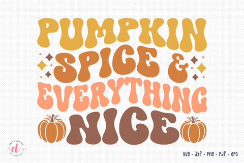 Pumpkin Spice & Everything Nice, Retro Fall SVG SVG CraftLabSVG 